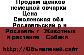 Продам щенков немецкой овчарки › Цена ­ 5 000 - Смоленская обл., Рославльский р-н, Рославль г. Животные и растения » Собаки   